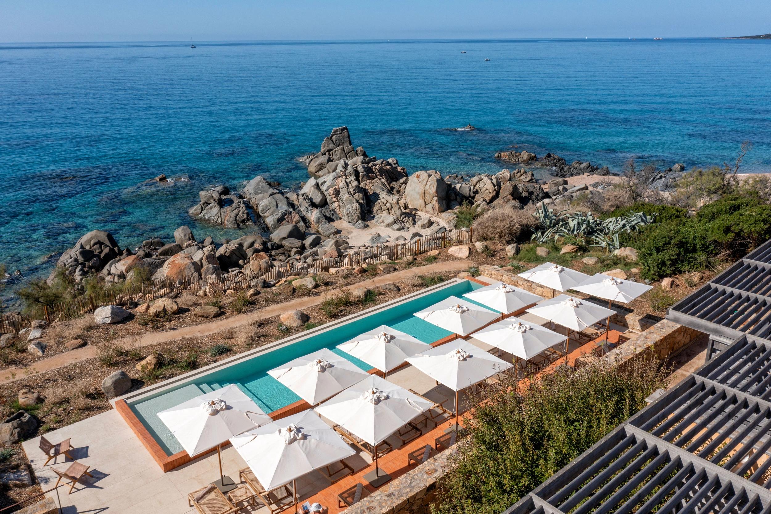 La vue splendide de l'hôtel Abbartello à Olmeto