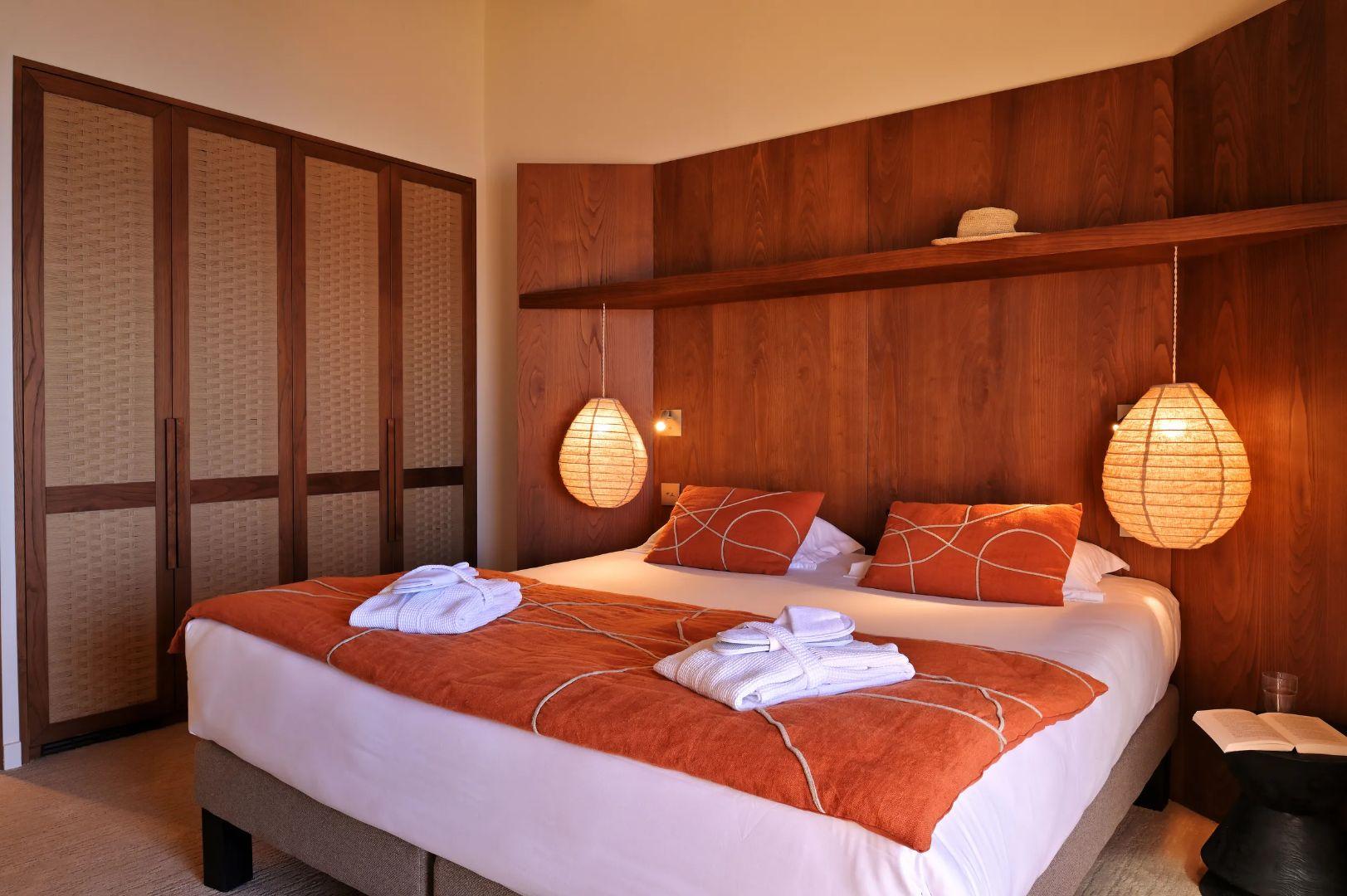 Les chambres spacieuses de l'hôtel Abbartello en Corse-du-Sud